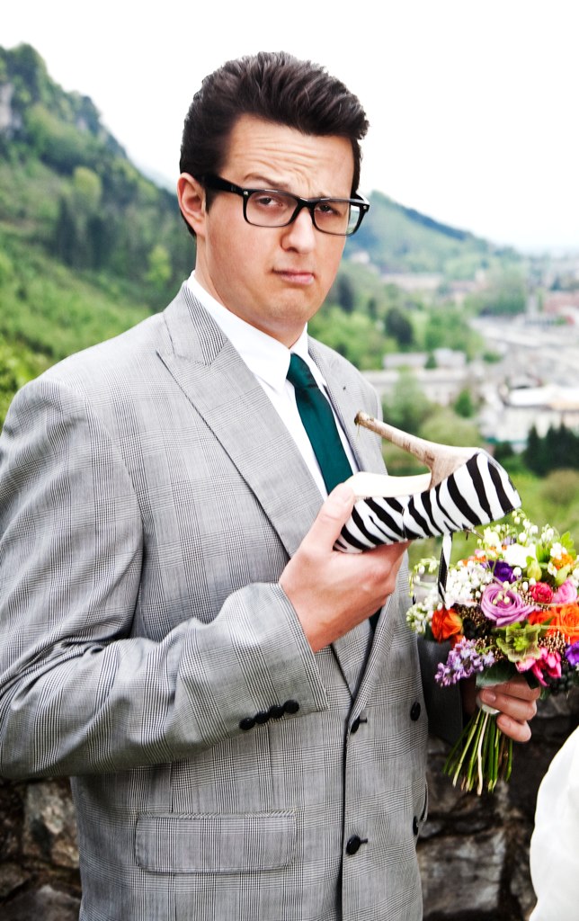 An early photograph from Jodok Batlogg’s collaboration with Oliver Ruhm.